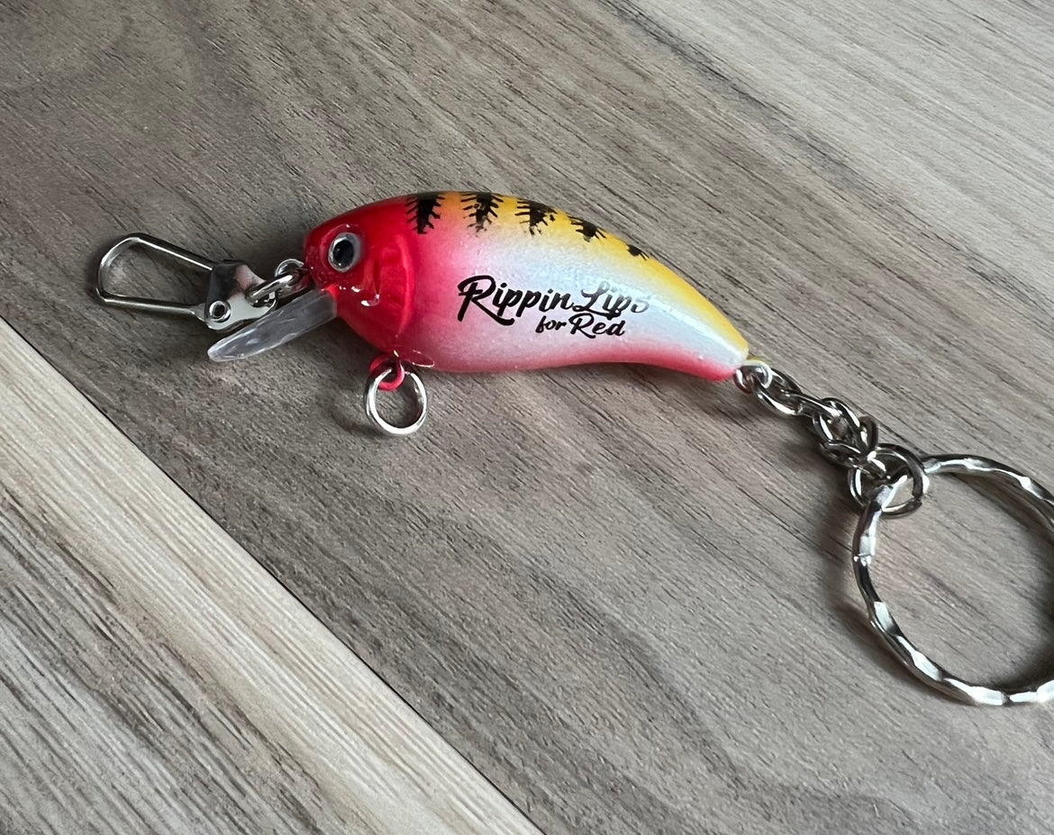 Lure Keychain with Logo – Rippin Lips For Red
