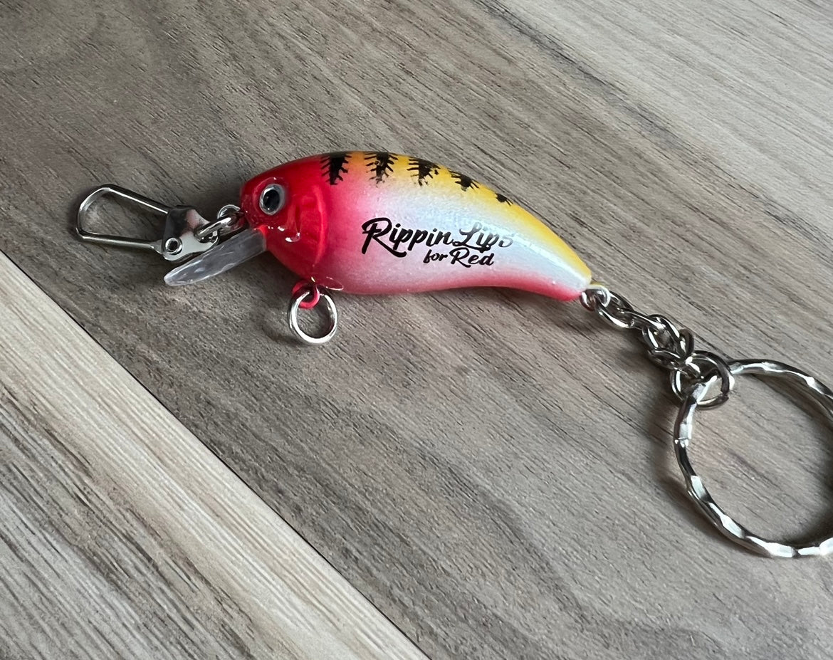 custom fishing lures with corporate logo Lure Keychain with Logo – Rippin Lips For Red