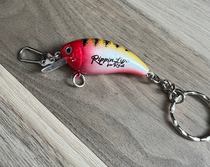 Hand Stamped Fishing Lure Keychain - Contagious Designs