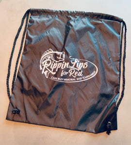 Rippin' Lips Drawstring Bag - Black